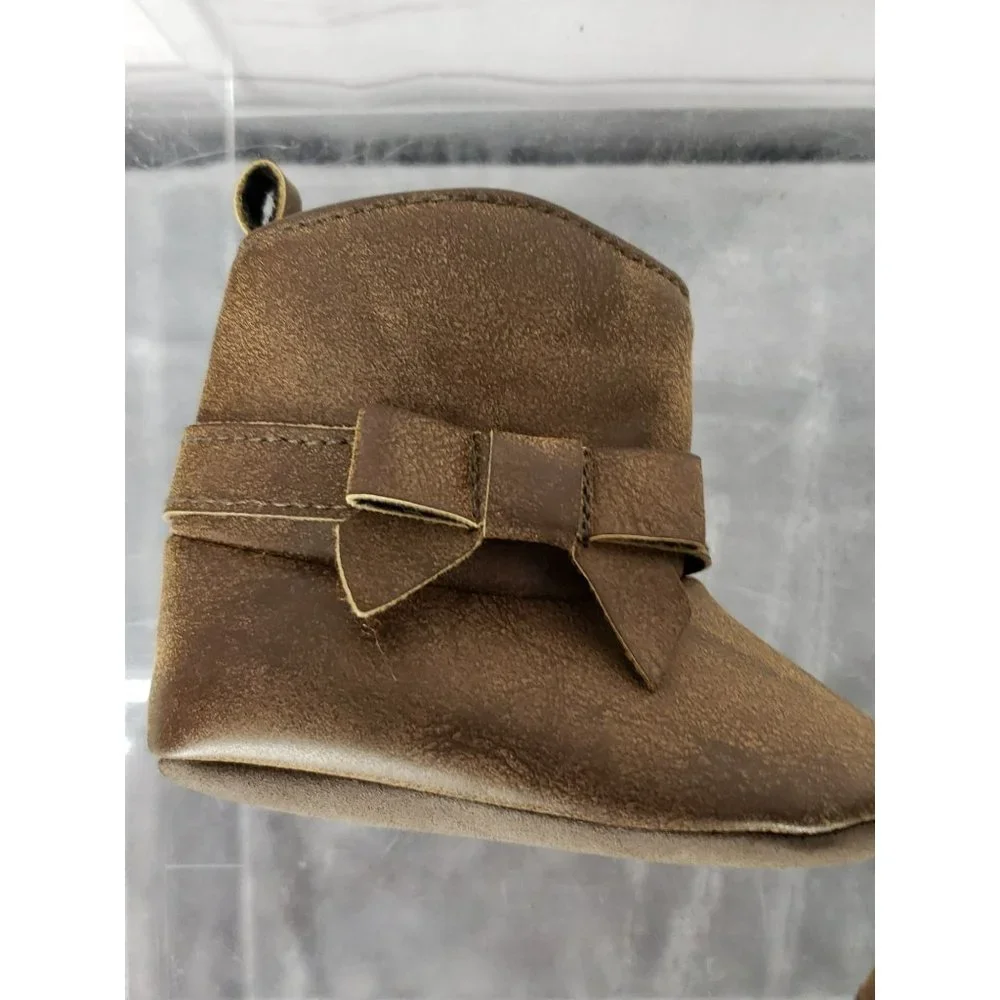 Carter's Brown Bow‎ 0-3 month girl Boots